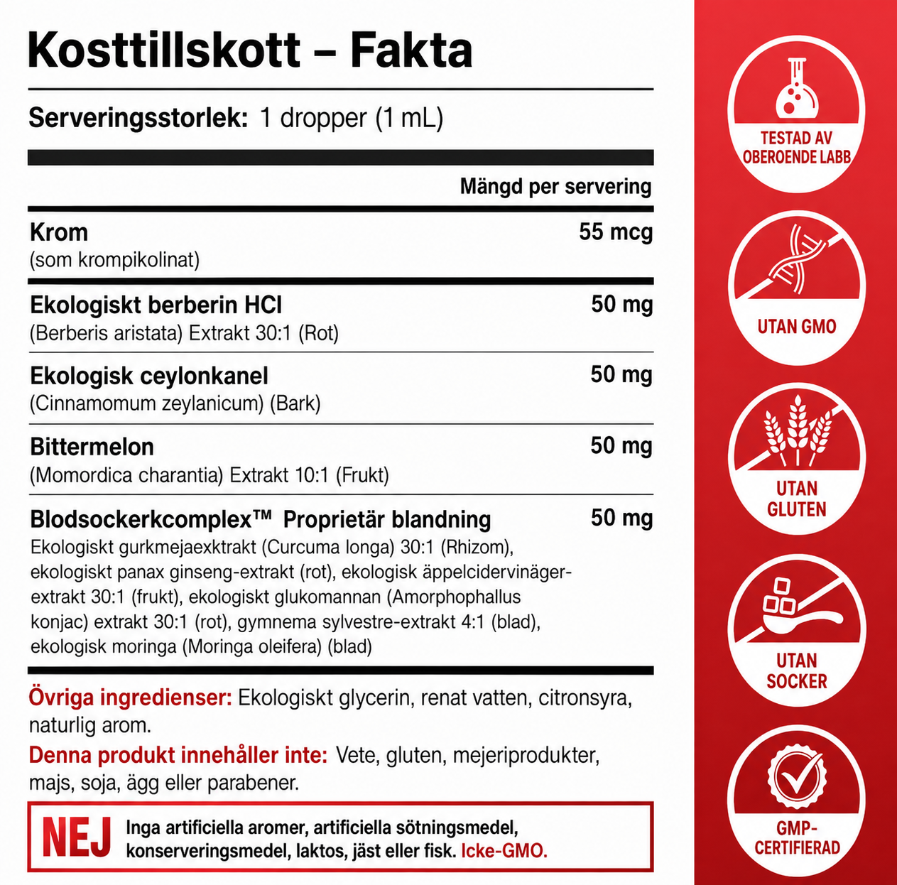 Nordic Habit 7-i-1 Blodsockerkomplex